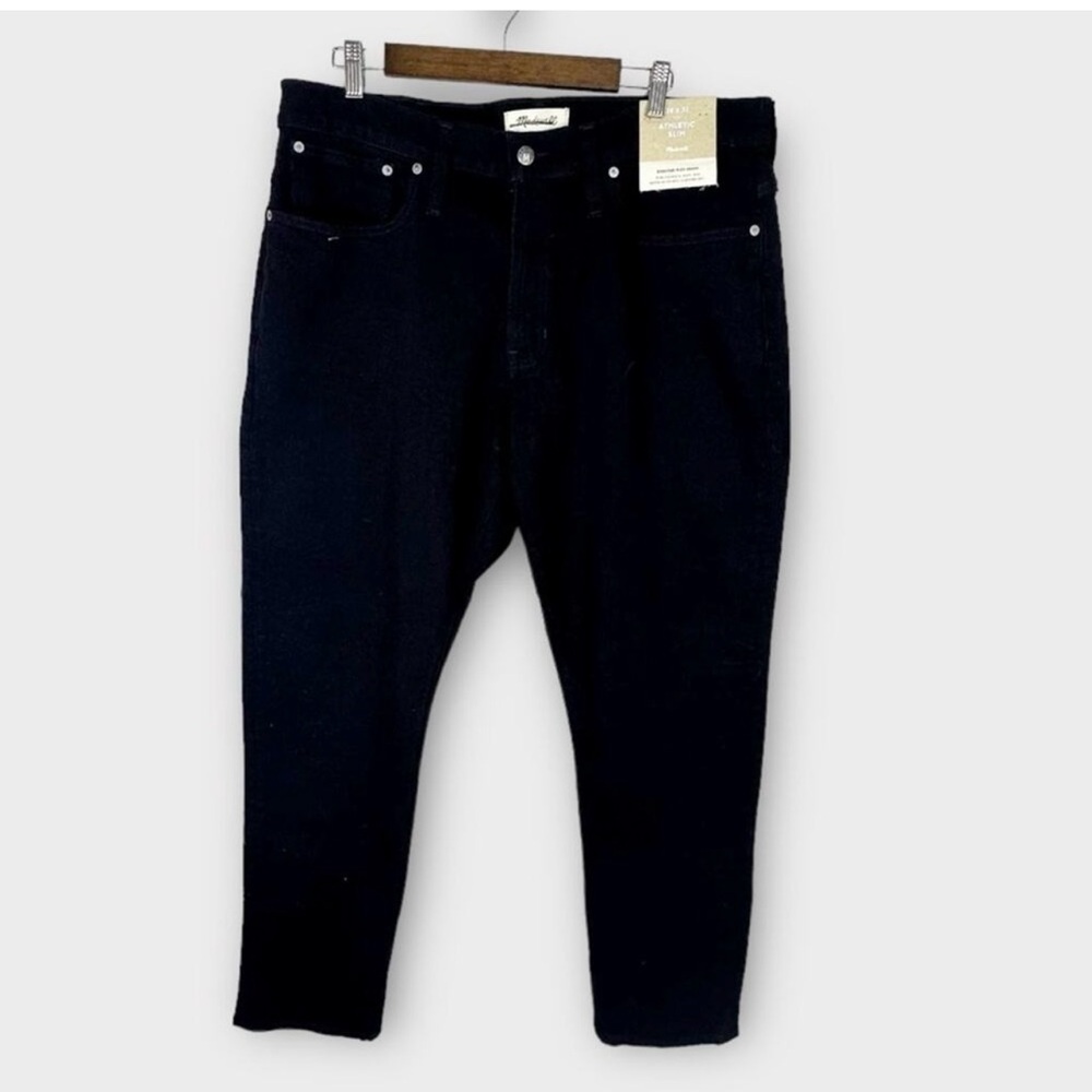 Madewell Black Jeans Athletic-Slim 38x32